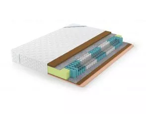 Жесткий матрас Lonax Ассорти Cocos-Medium Econom TFK 5 zone